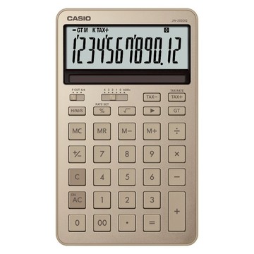 CASIO 卡西歐 12位數計算機 JW-200DQ-GD  銅砂金  1個