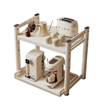 【品樂生活】可調式檯面電器抽拉架 PK5438-WT 電器架 微波爐架 烤箱架 收納架 鐵架 氣炸鍋架