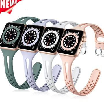 軟橡膠錶帶矽膠錶帶兼容 Apple Watch ultra2 49mm 44mm 40mm 41mm 45mm 42mm