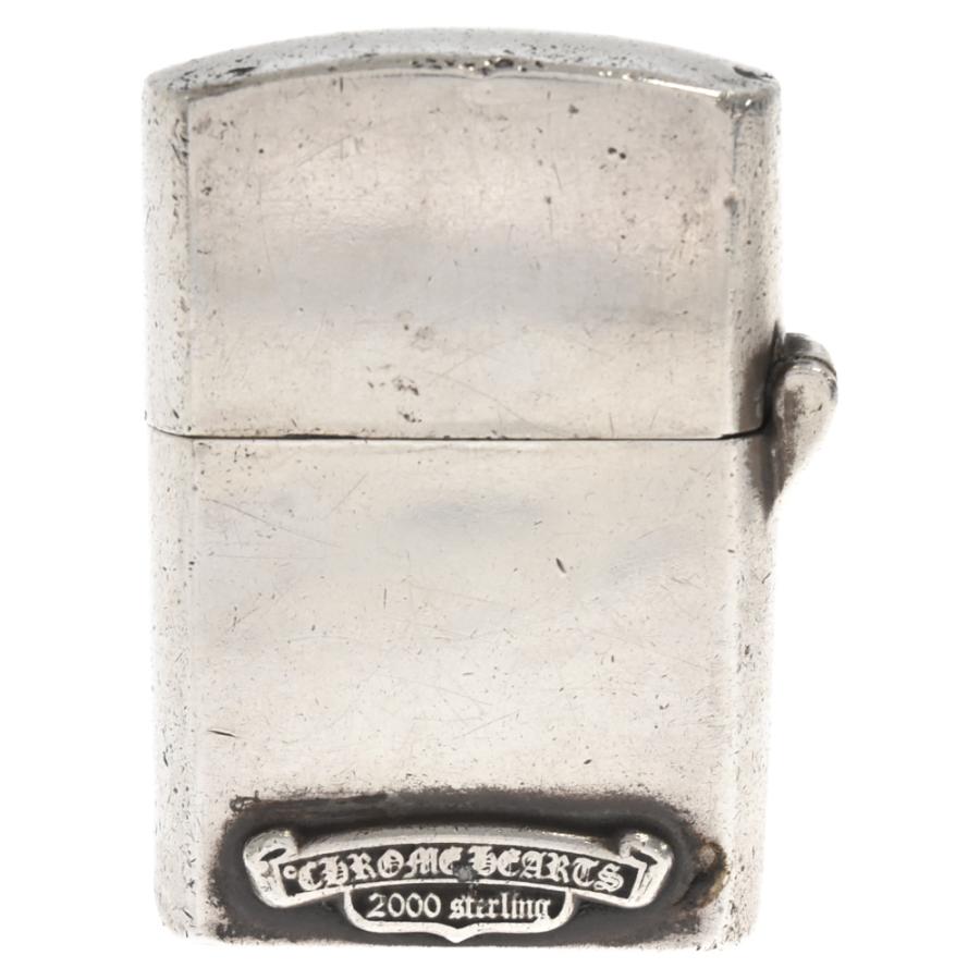 CHROME HEARTS クロムハーツ ZIPPO LIGHTERZ-V1 V1スモールCHクロス ジッポ ライター シルバー