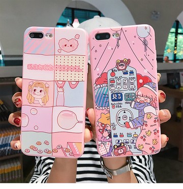 美琪 少女必備小清晰可愛粉色女孩蘋果手機殼