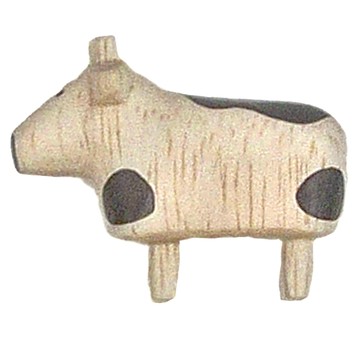 T-Lab. 手工木偶 十二生肖 牛，天然原木  Multicolor  2 x 3cm