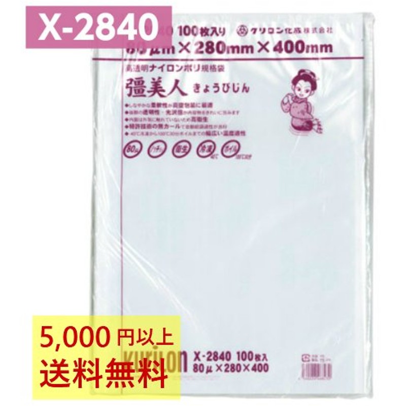 送料無料 ナイロンポリ  真空袋  XS-3040 0.07×300×400 1000枚 - 1