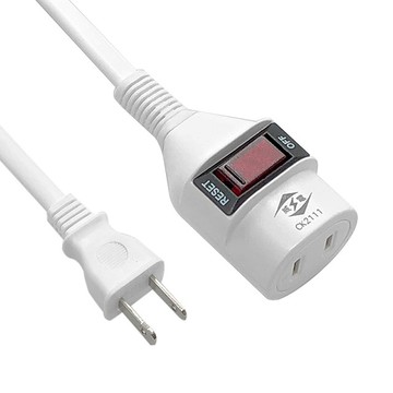 【威電】CK2111 6尺/9尺/15尺過載斷電1開1插座 中繼線組 延長線 (新安規 台灣製造)