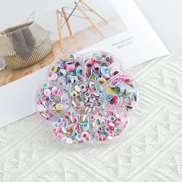 動物活動小眼睛帶背膠兒童手工玩具diy材料活動立體黑白彩色眼珠