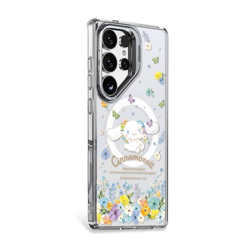 APBS 三麗鷗 Samsung S25/S24系列 防震雙料隱形立架磁吸手機殼-花語大耳狗