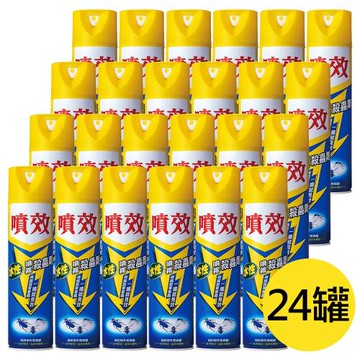 【噴效】24罐 箱購600ml 水性 殺蟲劑(蟑螂/蒼蠅/蚊子 噴霧罐 台灣製)