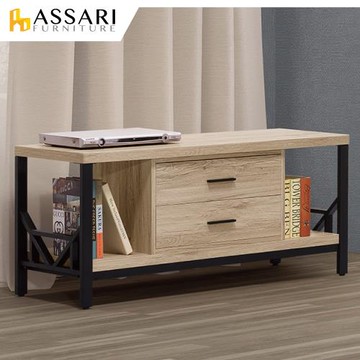 【ASSARI】佐久間日式4尺電視櫃(寬120x深41x高53cm)