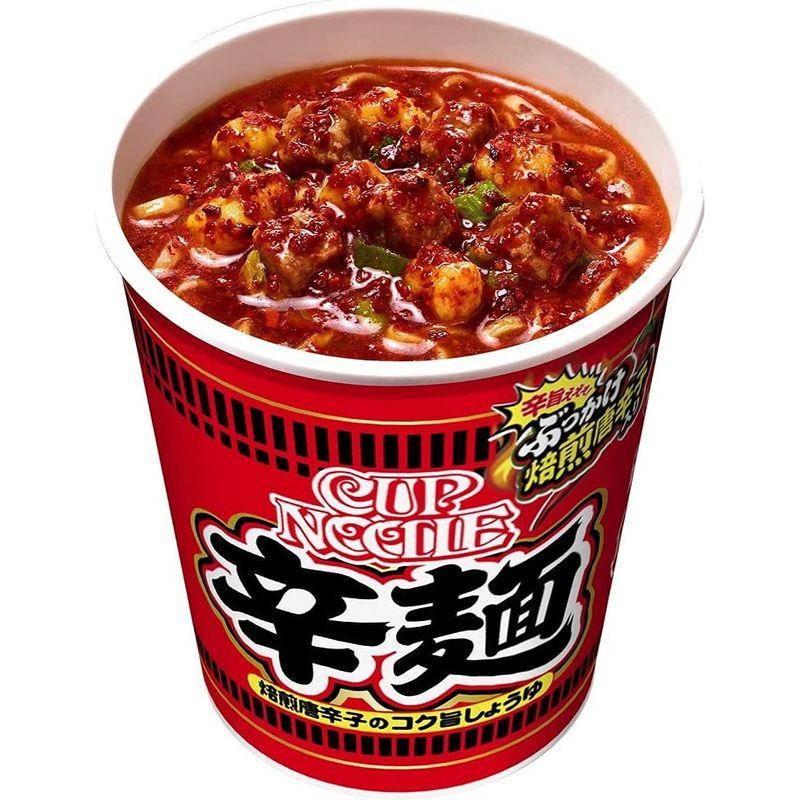 日清食品 カップヌードル 辛麺 ぶっかけ焙煎唐辛子 82g ×20個