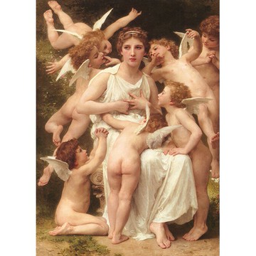 【拼圖貓】P2 - 畫作系列-威廉 布格羅 襲擾 THE ASSAULT 台灣製 520片拼圖 25-034