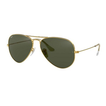 RAY BAN 經典飛官太陽眼鏡 RB3025 L0205 58mm 金框墨綠鏡片 公司貨