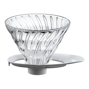 HARIO 好璃奧 V60旋風02玻璃濾杯 VDGR-02-W  濾杯  1個