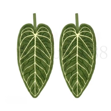 臺灣出貨植物葉子擦手巾掛式廚房衛生間浴室便攜毛巾抹布吸水清潔批發