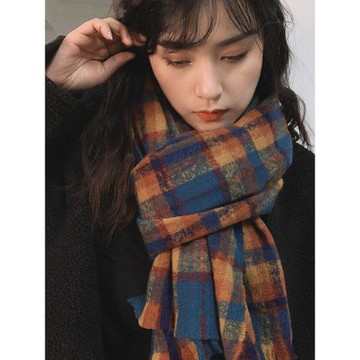 超保暖女冬季長款披肩復古風加厚