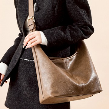 日韓水漾 通勤包女用單肩托特包百搭大容量時尚包