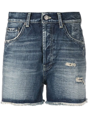 DONDUP - denim mini shorts - women - Cotton/Cotton/Polyester - 29 - Blue