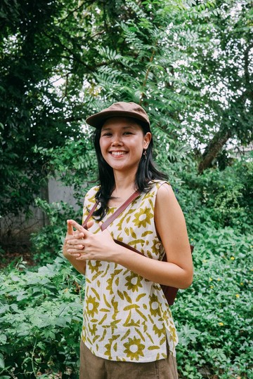 Mulmul sunflower tank top