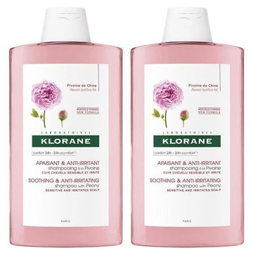 【KLORANE 蔻蘿蘭 】速效舒敏洗髮精 400ml 2入組