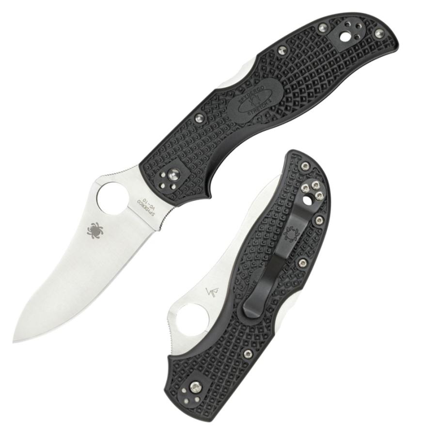 Spyderco 折りたたみナイフ ストレッチ2 ブラック VG-10 スパイダルコ ロックバック式 折り畳みナイフ フォルダー