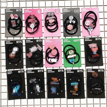 偶像周邊✨粉絲必入 bts防彈少年團 blackpink twice got7 發繩髮圈 3個套裝 周邊同款 閨蜜禮物
