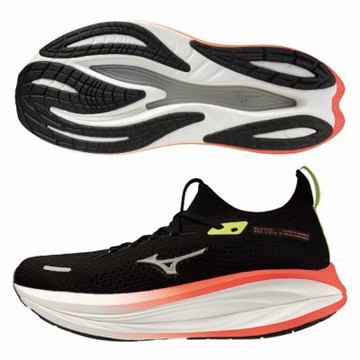 MIZUNO 美津濃 慢跑鞋 男鞋 運動鞋 緩震 2E楦 VISTA 黑橘 J1GU261082