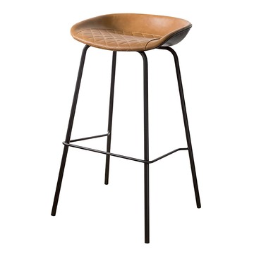 【BNS美學】達姆吧台椅 YBX-8319TB ｜早餐店｜簡餐桌椅｜ 餐飲桌椅｜北歐家居｜餐酒館｜金屬工業風