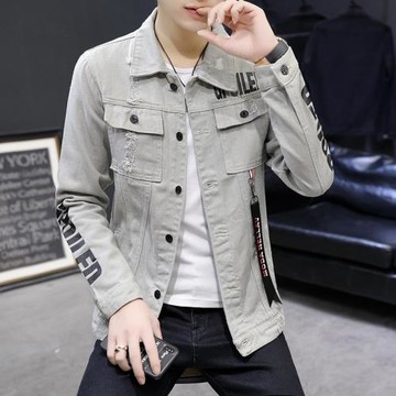冬季牛仔外套男士韓版潮流修身春秋款潮牌休閑夾克痞帥炸街棒球服