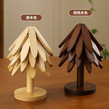 【天天好物】實木隔熱墊餐墊防燙墊一棵樹家用耐高溫桌墊鍋墊杯墊砂鍋墊高級感