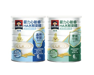 桂格 愛力心 敏睿HA水解麥精 綜合水果口味/綜合蔬菜口味 700g/罐 副食品、6個月以上 憨吉小舖