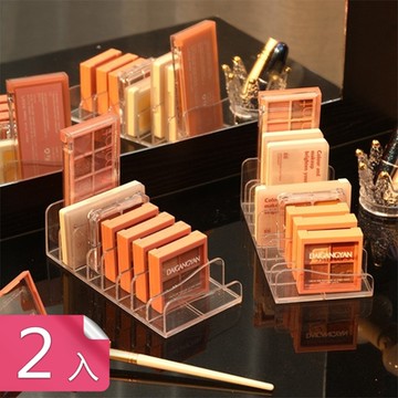 【荷生活】桌面化妝品粉餅展示架 精緻做工滑順手感彩妝置物架-2入組