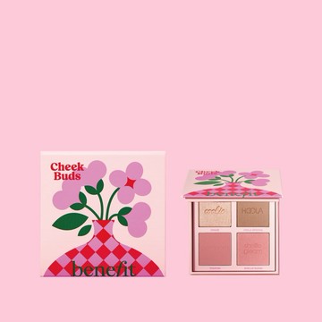 ✨【Benefit】微醺莓果打亮腮紅盤(粉金艷炫光蜜粉+瑪其朵蜜粉+紅石榴蜜粉+粉金珠貝蜜粉) 快速出貨 - Benefit貝玲妃
