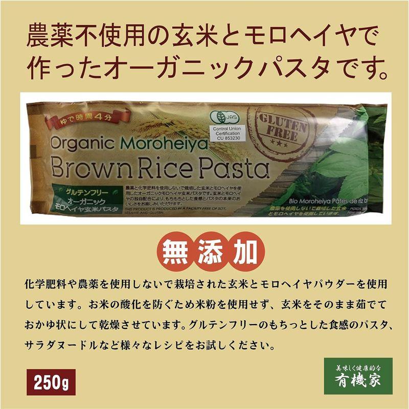 無添加 無農薬 有機 モロヘイヤ ライス パスタ 240g×２個 コンパクト 化学肥料や農薬を使用しないで栽培された玄米とモロヘイヤパウダー