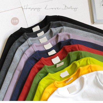 韓國棉 小童必備圓領保暖內搭衣 棉T 秋冬童裝 保暖內搭衣 童裝 內搭T 男童上衣 女童上衣 圓領