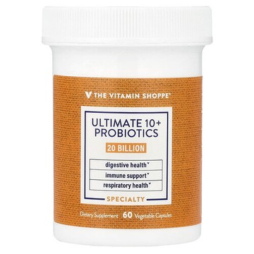 The Vitamin Shoppe, 高階 10+ 益生菌，200 億 CFU，60 粒素食膠囊