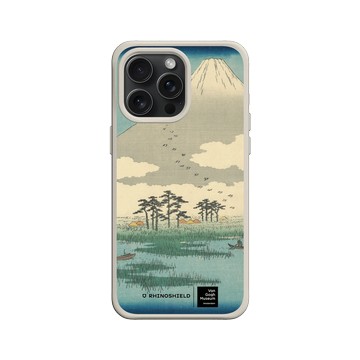 iPhone 15 Pro Max SolidX 貝殼灰 - Van Gogh Museum - 吉原：富士沼澤中漂浮島嶼之野 - 歌川廣重