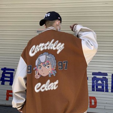 棒球服oversize高街美式飛行員夾克秋季款高級感外套男輕奢上衣潮