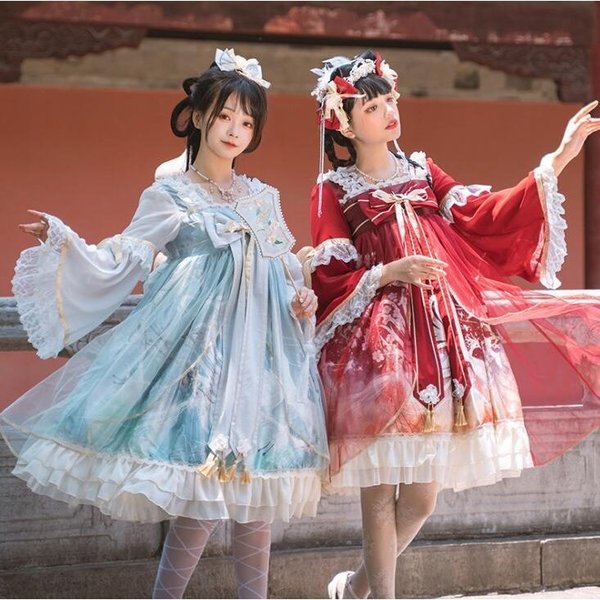 ロリータ ワンピース ドレス ドール 人形 お茶会 お姫様 優雅 豪華