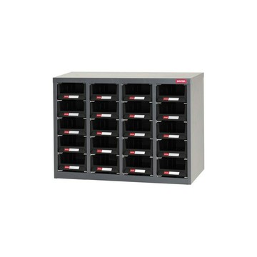 樹德SHUTER 四排 20格 零件櫃 黑抽/組 A6V-420H【APP滿額下單10%點數(單一帳號最高5000點)】1/31止