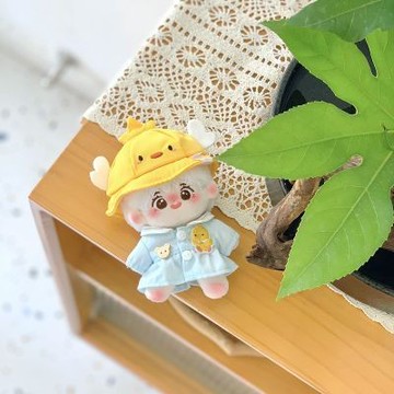台灣出貨 10cm娃衣 激萌鴨軟萌兔 娃衣 拉布布換裝娃衣服幼稚園娃衣帽子