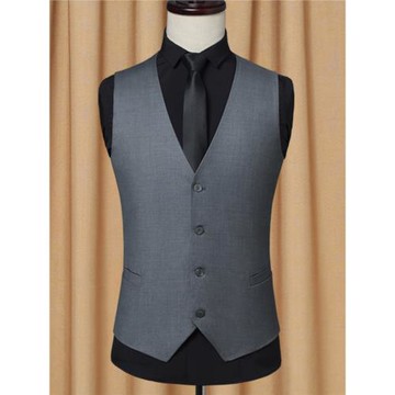 春秋男士西裝馬甲男薄款背心臺球工裝休閑婚禮伴郎工作服西服馬夾