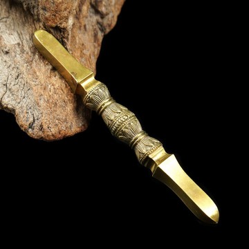 日本20世紀東密法器-獨鈷杵(長13公分)
