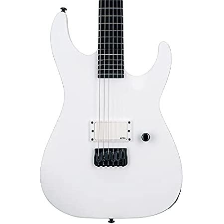 (新品) ESP String LTD M-HT Arctic Metal Electric Guitar, Snow White Satin, Right