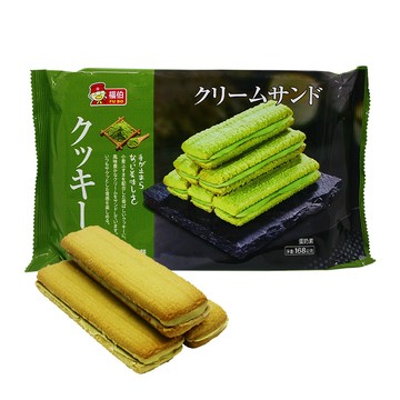 福伯 抹茶味夾心曲奇餅(168g)