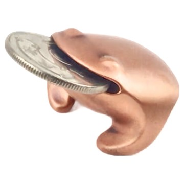 LUCKY TOAD 招財揪吉 揪吉五十  35 x 31 x 24mm  紅古銅色