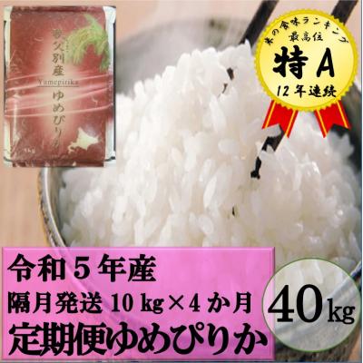 ふるさと納税 秩父別町 令和5年産 ゆめぴりか定期便40kg(隔月発送)