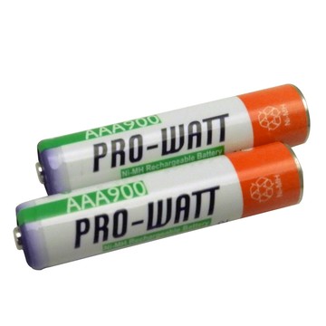 華志pro-watt900mah鎳氫 充電電池4號(aaa)2顆