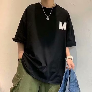 【臺灣現货】夏季短袖 流行T恤 短袖T恤 時尚T恤 圓領潮流短袖上衣 透氣短袖t-shirt  情侣T恤 三色寛松T恤