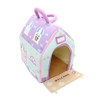 Mother garden 家家酒 一起去散步 狗狗小屋  紫色  1個