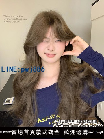 【店家補貼】【宋十八億同款】【女神降臨】假發女韓系氣質中分大波浪整頂假發