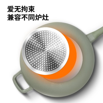 ??可開發票??免運 不粘鍋 煎鍋 炒鍋 炒菜不沾鍋 烹飪鍋家用炒鍋天然陶土養生鍋電磁爐通用炒菜鍋壓鑄不粘鍋批發